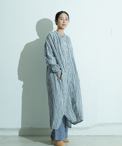 「IKKUNA」 長袖ワンピース 1 ベージュ レディース_画像7