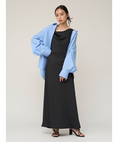 PBEG1 ✴︎完売 SNIDEL スナイデル ドレープナローキャミワンピース SNIDEL（スナイデル） ワンピース ドレープキャミワンピース