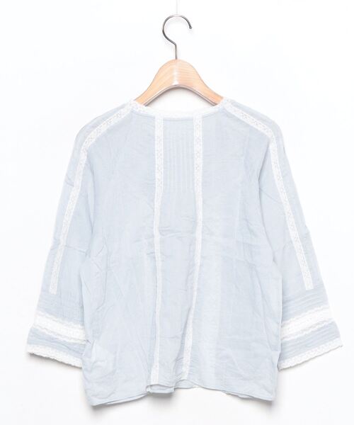 「BEAMS BOY」 7分袖ブラウス ONE SIZE ブルー レディース_画像2