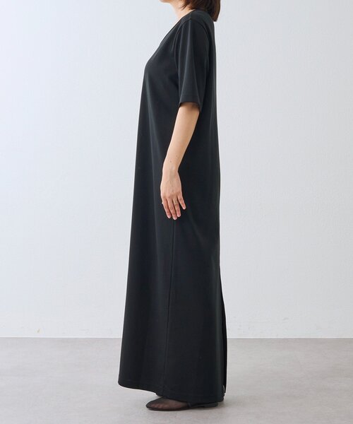 ワンピース 「ロングシーズン活躍/接触冷感/紫外線防止/手洗い可」ゴブソデカットソーワンピースの画像