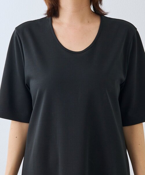 ワンピース 「ロングシーズン活躍/接触冷感/紫外線防止/手洗い可」ゴブソデカットソーワンピースの画像