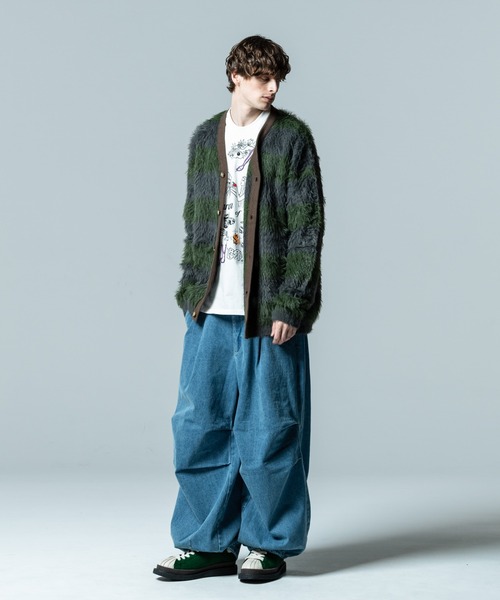 「glamb」 ニットカーディガン M ブラウン メンズの画像