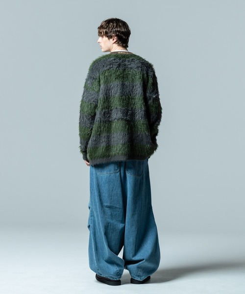 「glamb」 ニットカーディガン M ブラウン メンズの画像
