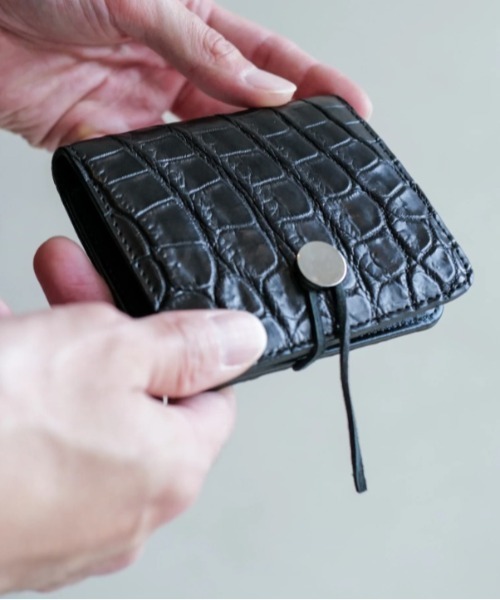 二つ折り財布 財布 ITTI/イッチ/CRISTY WIND COMPACT WLT / CROCO「2026年秋冬入荷モデル」 メンズ レディースの画像