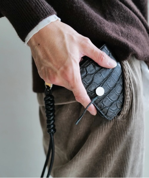 二つ折り財布 財布 ITTI/イッチ/CRISTY WIND COMPACT WLT / CROCO「2026年秋冬入荷モデル」 メンズ レディースの画像