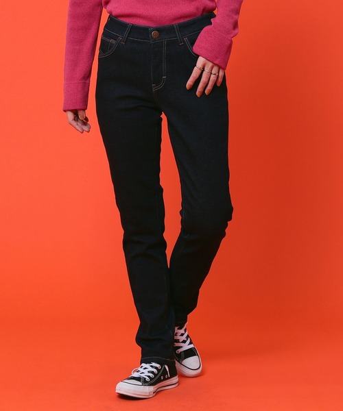 「C17」 スキニーデニムパンツ SMALL ブラック レディース_画像6