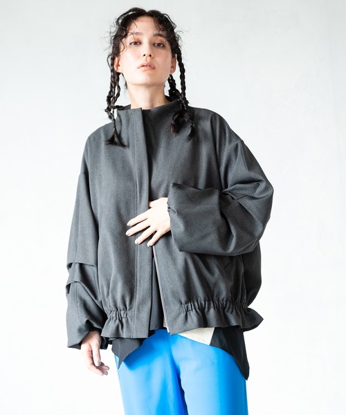 「OSMOSIS」 「loaf」ブルゾン ONE SIZE ブラック レディース_画像4