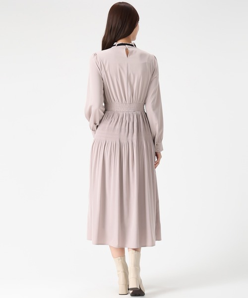 「MISCH MASCH」 長袖ワンピース M ネイビー レディース_画像3