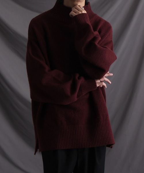 「welise」 長袖ニット X-LARGE チャコールグレー メンズ_画像8