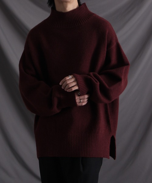 「welise」 長袖ニット X-LARGE チャコールグレー メンズ_画像9