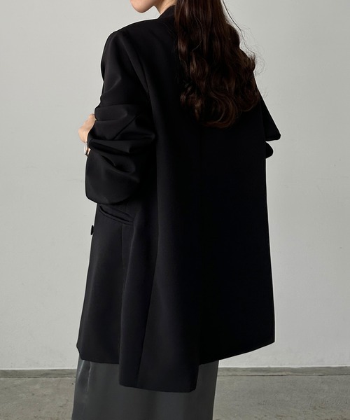 「Louere」 ノーカラージャケット SMALL アイボリー レディース_画像4