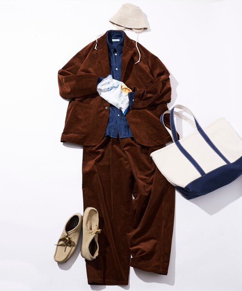 FREAK'S STORE ブラウンスーツ Lサイズ FREAK'S STORE（フリークスストア） セットアップ LARGE ブラウン