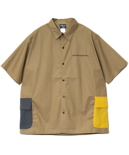 「Mountain Mania」 半袖シャツ LARGE グリーン系その他 メンズ_画像3