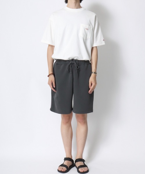 ワイドパンツ ハーフパンツ スマホショルダー パンツ 短パン 2026SS Mark Gonzales/マーク ゴンザレス ヘビーウエイト 裏毛 ピグメント加工 スウェットワ… | Mark Gonzales | 17