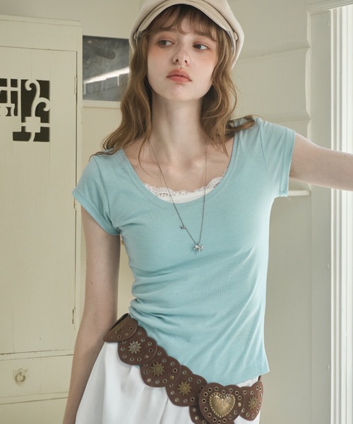 tシャツ 半袖 スリムフィットT/Slim-fit T-shirt レディース | Birthday room | 22