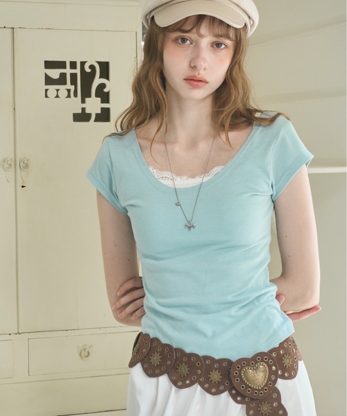 tシャツ 半袖 スリムフィットT/Slim-fit T-shirt レディース | Birthday room | 23