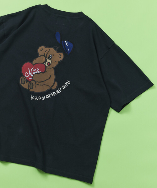 kaoyorinakami tシャツ × FREAK'S STORE/カオヨリナカミ 別注 スワリ
