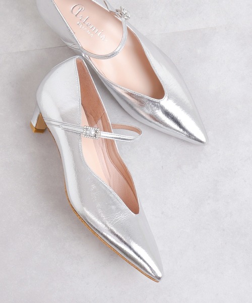「artemis by DIANA」 パンプス 24.5cm ブラック レディース_画像5
