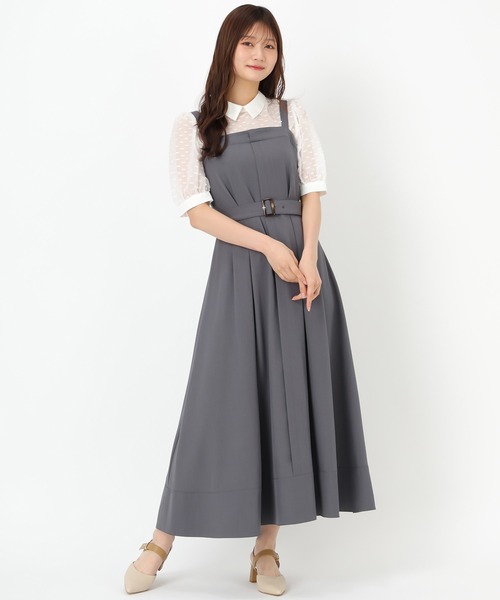 「MISCH MASCH」 キャミソールワンピース S グレー レディース_画像8