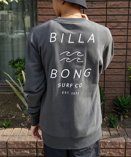 「BILLABONG」 スウェットカットソー L ブルー メンズ_画像2
