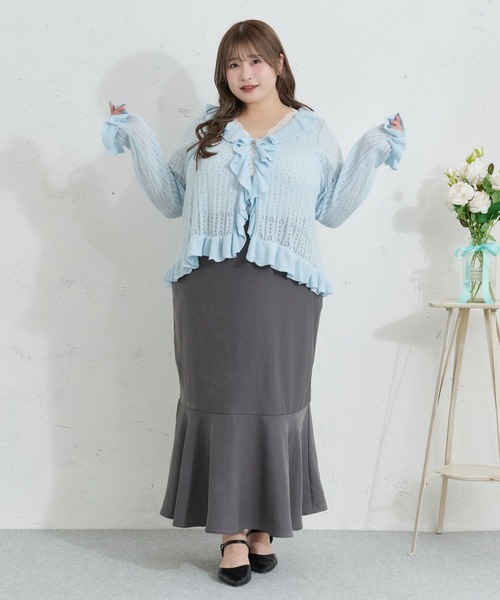 「Louiosy」 スカート 3L ブラック レディース_画像4