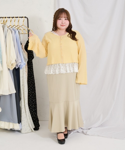 「Louiosy」 スカート 3L ブラック レディース_画像5