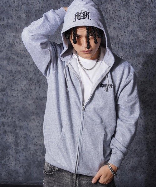 RIPPER パーカー 「RIPPER」R ロゴ刺繍 ZIP パーカー / R-Logo Hood