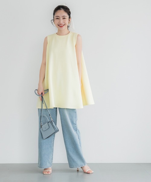 coca（コカ） tシャツ 「WEB限定セール」エンボス加工ノースリーブA