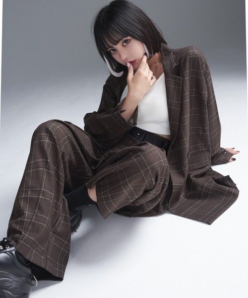 ジャケット テーラードジャケット 【ADRER】extra quality over ワンピースの通販 ADRER】extra quality over tailored jacket テーラードジャケット