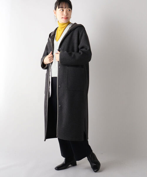 今季♡apart by lowrys  メルトンジャケットコート 楽天市場】【SALE／46%OFF】ハッスイフードロングコート A part