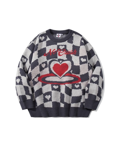 希少モデル! 美USED ANEW GOLF メンズ ダミエ柄刺繍ロゴニット 希少モデル! 美USED ANEW GOLF メンズ ダミエ柄刺繍ロゴニット