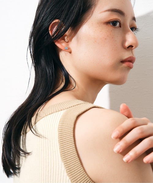 Jewel closet by L&Co. ピアス K10 カラーストーン カニ ピアス
