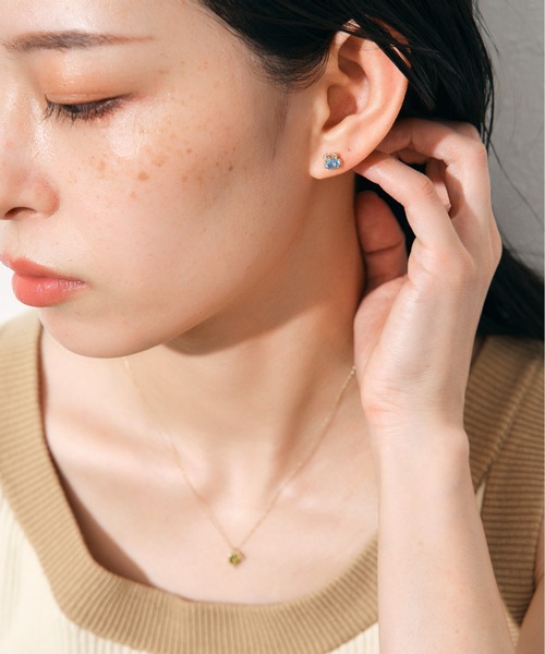 Jewel closet by L&Co. ピアス K10 カラーストーン カニ ピアス
