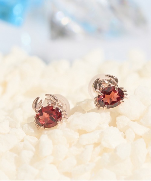 Jewel closet by L&Co. ピアス K10 カラーストーン カニ ピアス