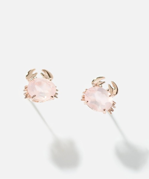Jewel closet by L&Co. ピアス K10 カラーストーン カニ ピアス