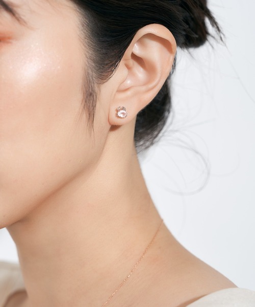 Jewel closet by L&Co. ピアス K10 カラーストーン カニ ピアス