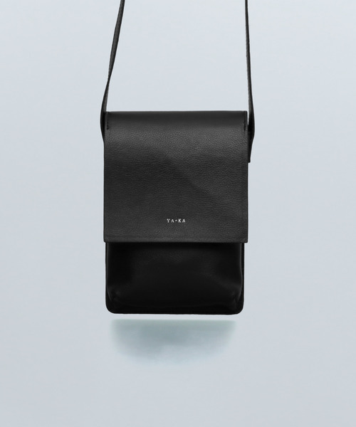 YA-KA レザー ショルダーバッグ ブラック YArKA ショルダーバッグ バッグ 「YArKA/ヤーカ」real leather box