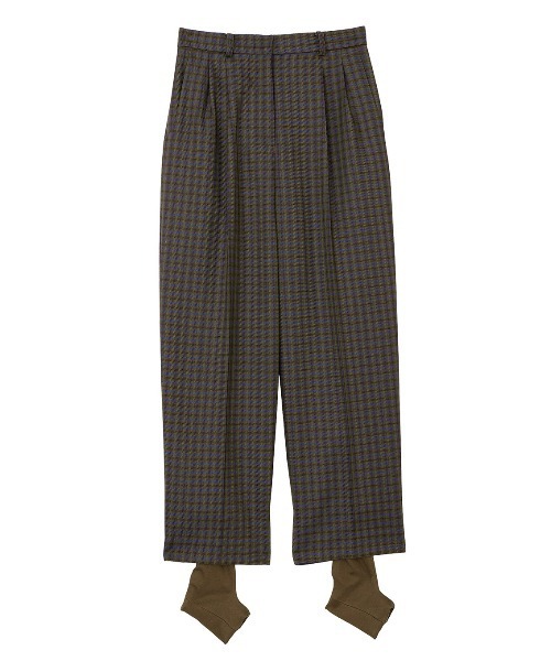 Ameri パンツ GUN CLUB CHECK STIRRUP PANTS レディース