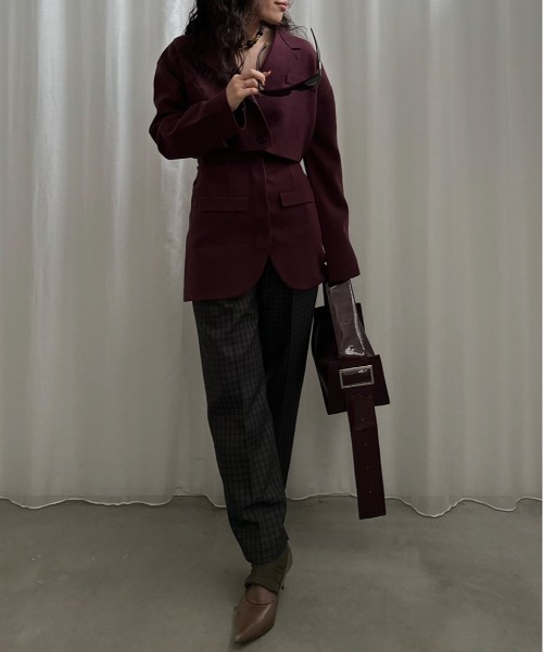 Ameri パンツ GUN CLUB CHECK STIRRUP PANTS レディース