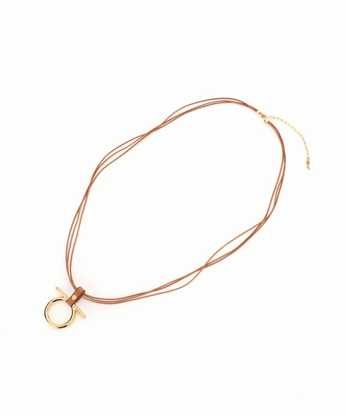 国内直営店発送★4日納品★値引き★Chloe Plage ネックレス plage ネックレス 「CXC/シーエックスシー」 LEATHER CIRCLE