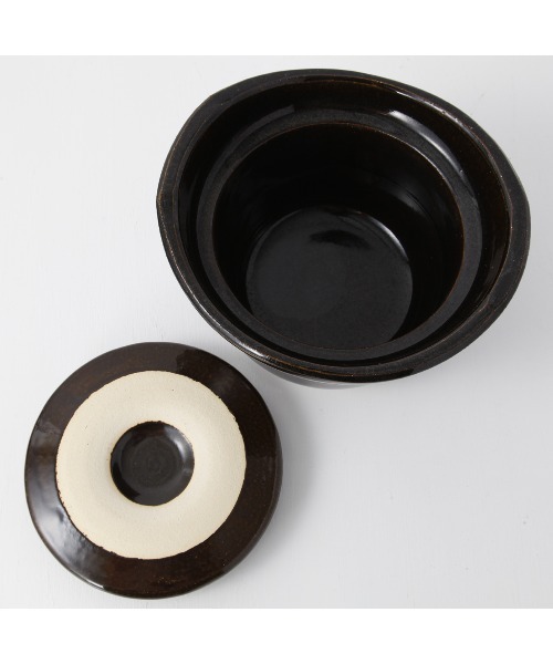 無印良品（MUJI） 鍋 土釜おこげ 3合炊き 約直径22×高さ15cm