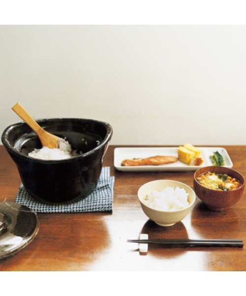無印良品（MUJI） 鍋 土釜おこげ 3合炊き 約直径22×高さ15cm