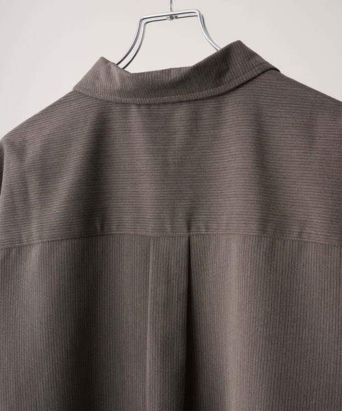 れふれふkolor ドッキング ポロシャツ CLEL シャツ 「CLEL」Herringbone TR Short Sleeve Side Lace