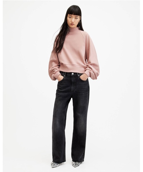 トレーナー スウェット DANA RELAXED FIT ZIP SWEATSHIRT | DANA リラックス フィット ジップ スウェットシャツ ALLSAINTS トレーナー スウェット DANA RELAXED FIT ZIP