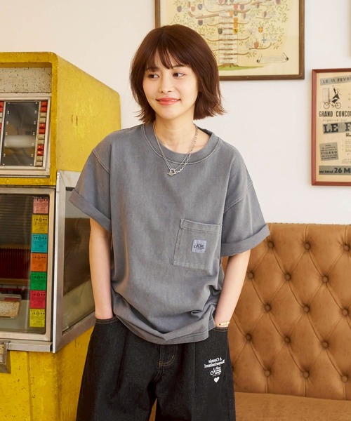 kaoyorinakami tシャツ logo pocket tee / ロゴポケットTシャツ