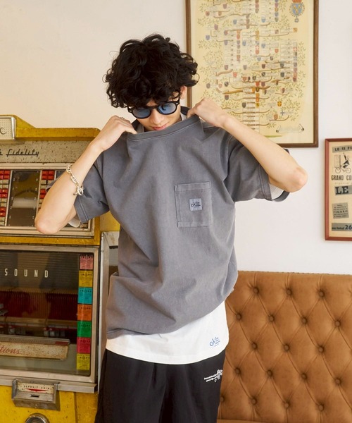 kaoyorinakami tシャツ logo pocket tee / ロゴポケットTシャツ