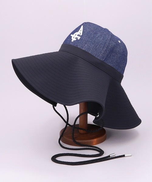 ca4la カシラ　音楽モチーフ音符楽器 デニムハット　覆面レスラータグ CA4LA（カシラ） 帽子 ハット LOOSE HAT 2 レディース : ZOZOTOWN