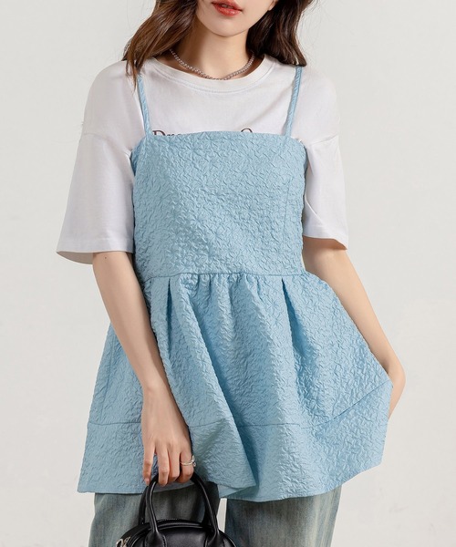 DAY CLOSET キャミソール レディース ふんわりジャガード