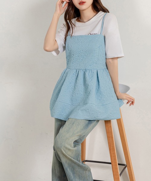 DAY CLOSET キャミソール レディース ふんわりジャガード