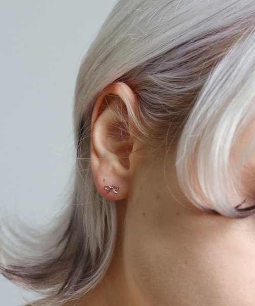 【お試しのみの未使用品】キュイキュイ☆cui-cui K18リボンピアス cui-cui / キュイキュイ / ジュエリー＆アクセサリー / ゴールド